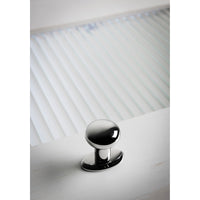 Worldwide Flooring Design Center Aspen II Round Knob 1 1/8 Inch Polished Nickel Aspen II Round Knob 1 1/8 Inch Polished Nickel Top Knobs Decorative Hardware