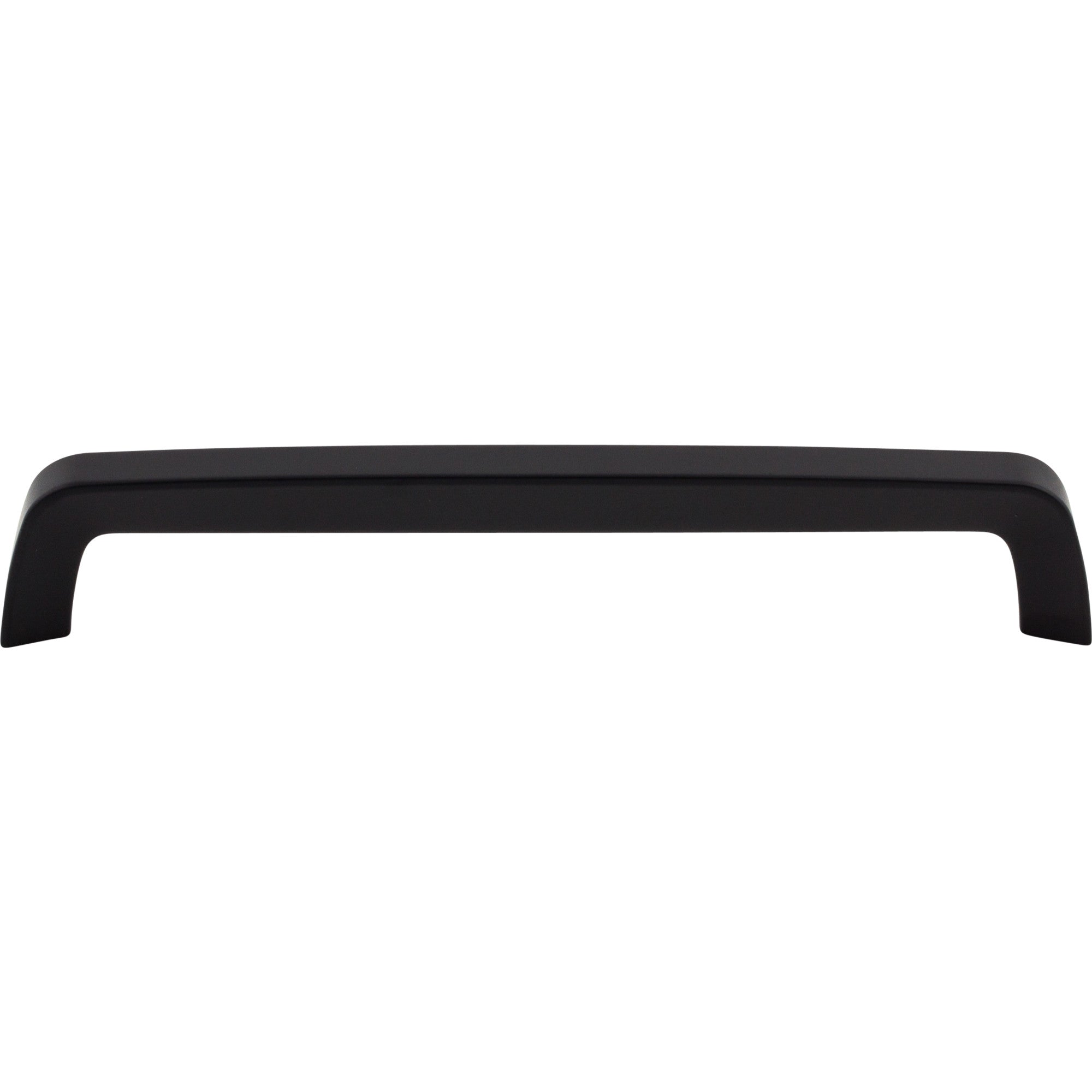 Worldwide Flooring Design Center Tapered Bar Pull 7 9/16 Inch (c-c) Flat Black Tapered Bar Pull 7 9/16 Inch (c-c) Flat Black Top Knobs Decorative Hardware