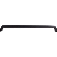 Worldwide Flooring Design Center Tapered Bar Pull 17 5/8 Inch (c-c) Flat Black Tapered Bar Pull 17 5/8 Inch (c-c) Flat Black Top Knobs Decorative Hardware