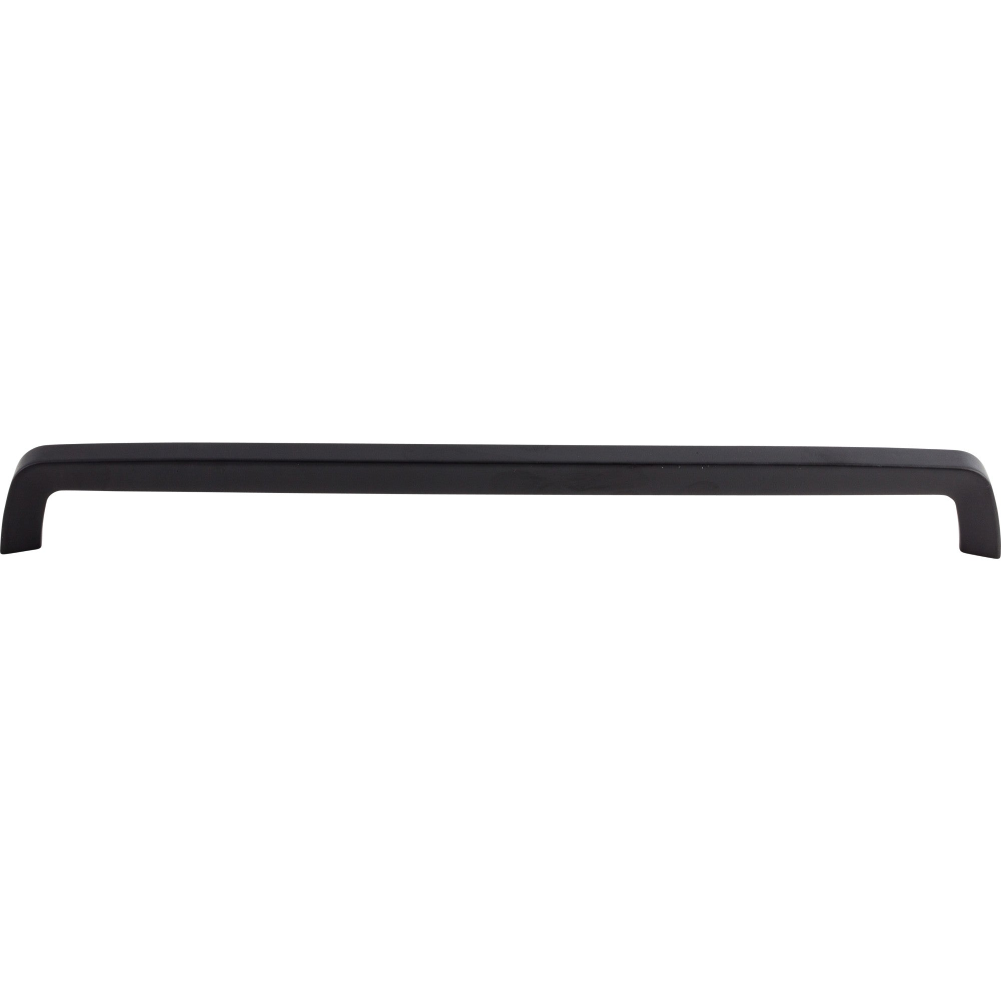 Worldwide Flooring Design Center Tapered Bar Pull 17 5/8 Inch (c-c) Flat Black Tapered Bar Pull 17 5/8 Inch (c-c) Flat Black Top Knobs Decorative Hardware