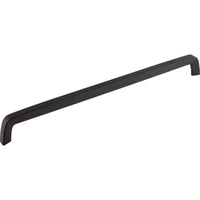 Worldwide Flooring Design Center Tapered Bar Pull 17 5/8 Inch (c-c) Flat Black Tapered Bar Pull 17 5/8 Inch (c-c) Flat Black Top Knobs Decorative Hardware