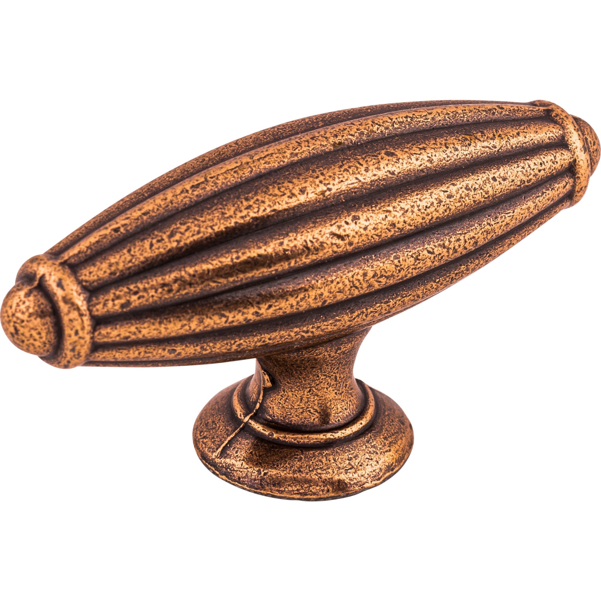 Worldwide Flooring Design Center Tuscany T-Handle 2 7/8 Inch Old English Copper Tuscany T-Handle 2 7/8 Inch Old English Copper Top Knobs Decorative Hardware