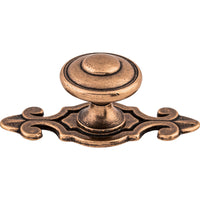 Worldwide Flooring Design Center Canterbury Knob 1 1/4 Inch w/Backplate Old English Copper Canterbury Knob 1 1/4 Inch w/Backplate Old English Copper Top Knobs Decorative Hardware