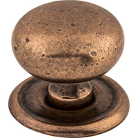 Worldwide Flooring Design Center Victoria Knob 1 1/4 Inch w/Backplate Old English Copper Victoria Knob 1 1/4 Inch w/Backplate Old English Copper Top Knobs Decorative Hardware