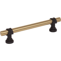 Worldwide Flooring Design Center Bit Pull 5 1/16 Inch (c-c) Honey Bronze and Flat Black Bit Pull 5 1/16 Inch (c-c) Honey Bronze and Flat Black Top Knobs Decorative Hardware