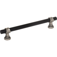 Worldwide Flooring Design Center Bit Pull 6 5/16 Inch (c-c) Flat Black and Pewter Antique Bit Pull 6 5/16 Inch (c-c) Flat Black and Pewter Antique Top Knobs Decorative Hardware