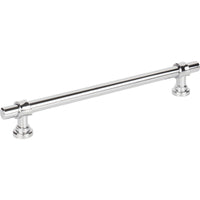 Worldwide Flooring Design Center Bit Pull 7 9/16 Inch (c-c) Polished Chrome Bit Pull 7 9/16 Inch (c-c) Polished Chrome Top Knobs Decorative Hardware