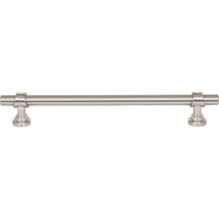 Worldwide Flooring Design Center Bit Pull 7 9/16 Inch (c-c) Brushed Satin Nickel Bit Pull 7 9/16 Inch (c-c) Brushed Satin Nickel Top Knobs Decorative Hardware