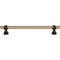 Worldwide Flooring Design Center Bit Pull 7 9/16 Inch (c-c) Honey Bronze and Flat Black Bit Pull 7 9/16 Inch (c-c) Honey Bronze and Flat Black Top Knobs Decorative Hardware