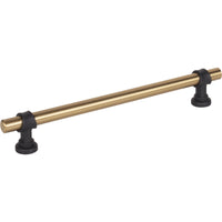 Worldwide Flooring Design Center Bit Pull 7 9/16 Inch (c-c) Honey Bronze and Flat Black Bit Pull 7 9/16 Inch (c-c) Honey Bronze and Flat Black Top Knobs Decorative Hardware