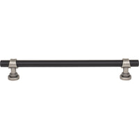 Worldwide Flooring Design Center Bit Pull 7 9/16 Inch (c-c) Flat Black and Pewter Antique Bit Pull 7 9/16 Inch (c-c) Flat Black and Pewter Antique Top Knobs Decorative Hardware