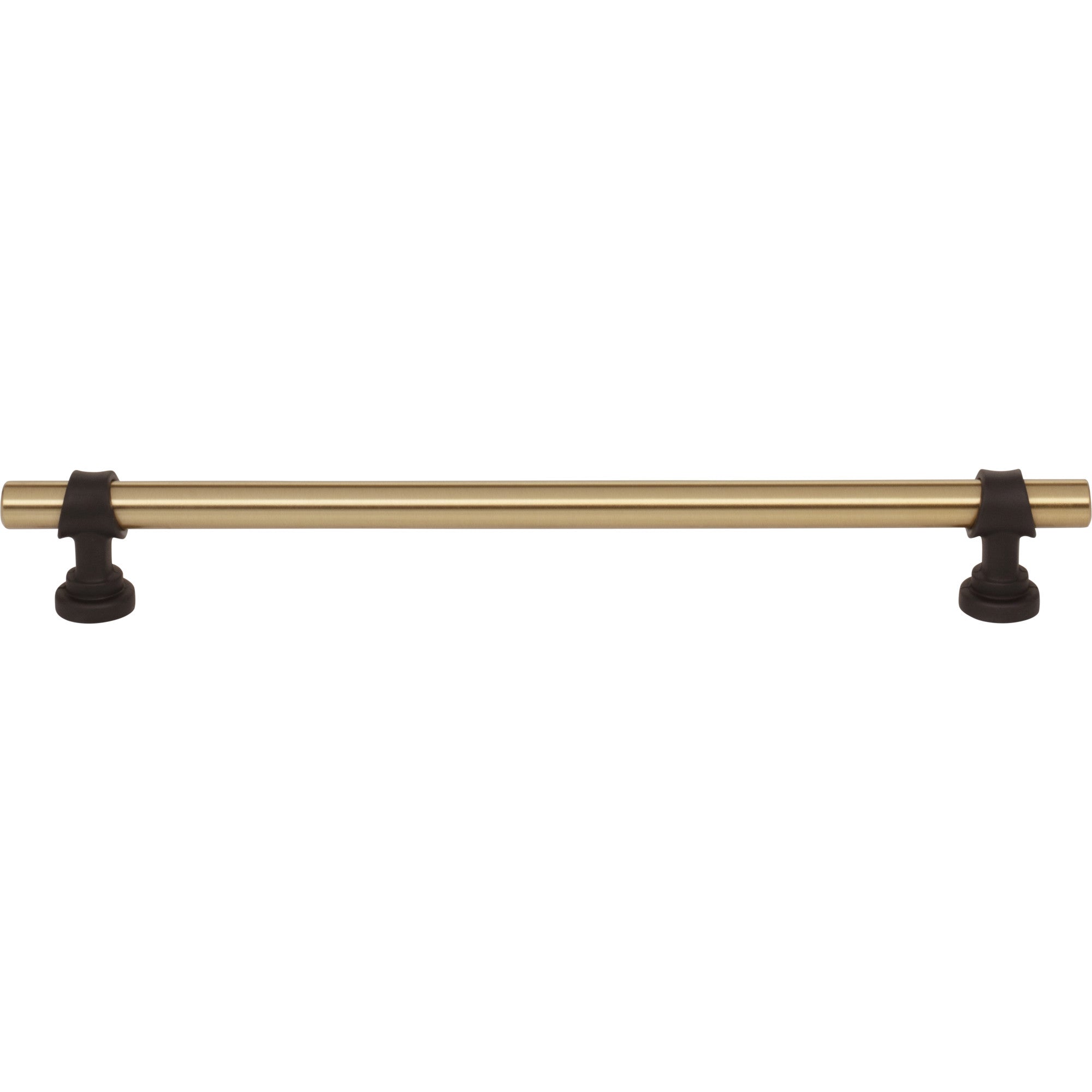 Worldwide Flooring Design Center Bit Pull 8 13/16 Inch (c-c) Honey Bronze and Flat Black Bit Pull 8 13/16 Inch (c-c) Honey Bronze and Flat Black Top Knobs Decorative Hardware