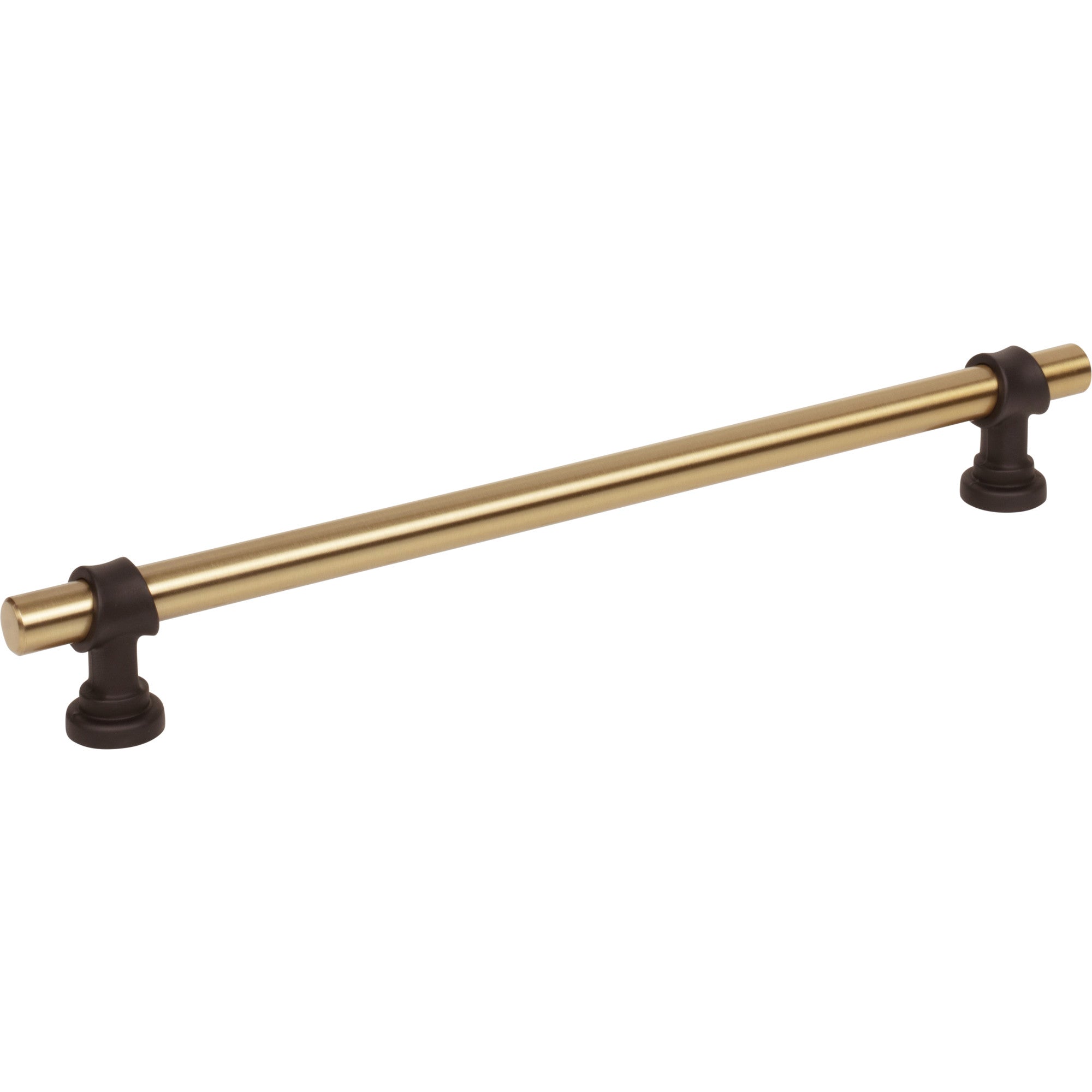 Worldwide Flooring Design Center Bit Pull 8 13/16 Inch (c-c) Honey Bronze and Flat Black Bit Pull 8 13/16 Inch (c-c) Honey Bronze and Flat Black Top Knobs Decorative Hardware