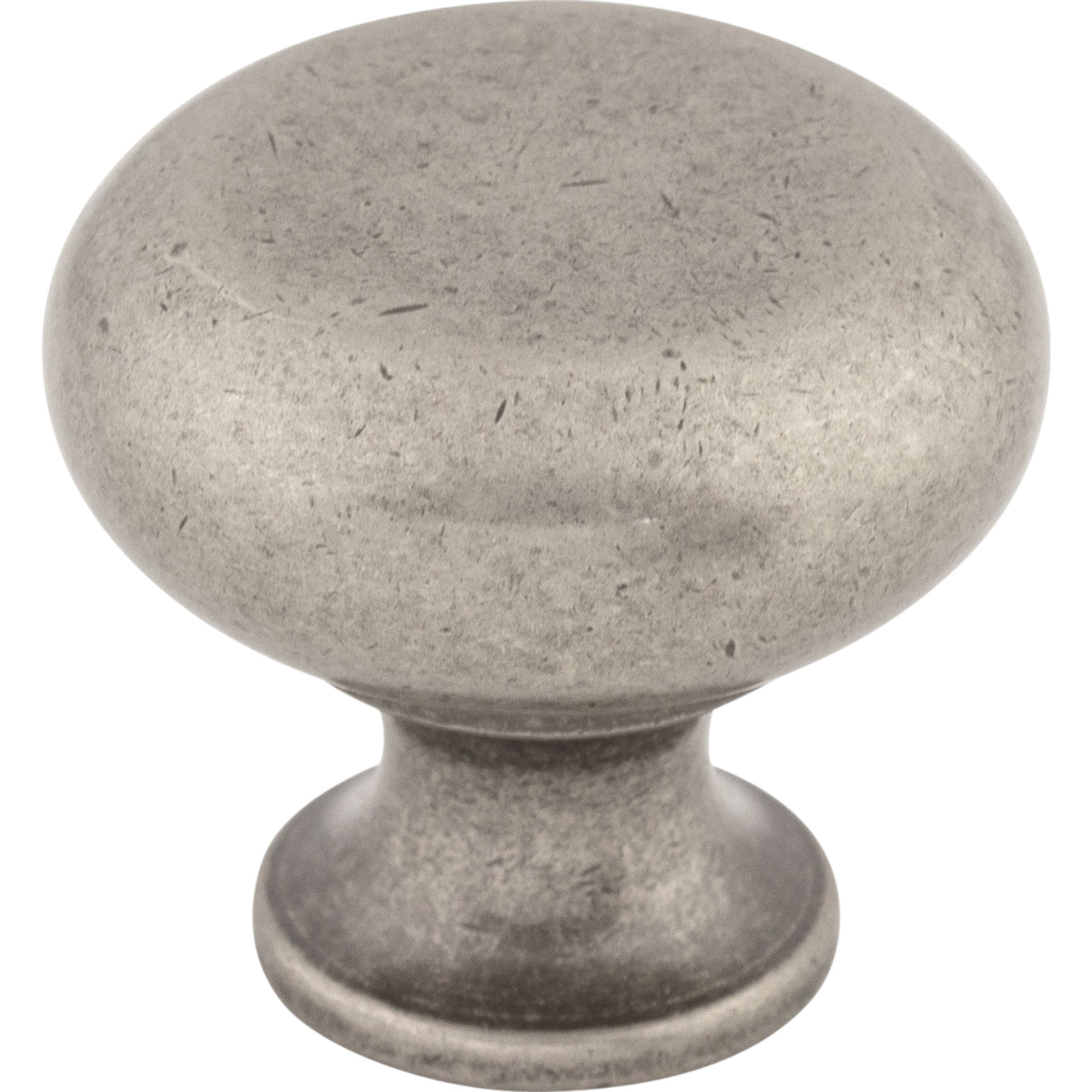 Worldwide Flooring Design Center Flat Faced Knob 1 1/4 Inch Pewter Antique Flat Faced Knob 1 1/4 Inch Pewter Antique Top Knobs Decorative Hardware