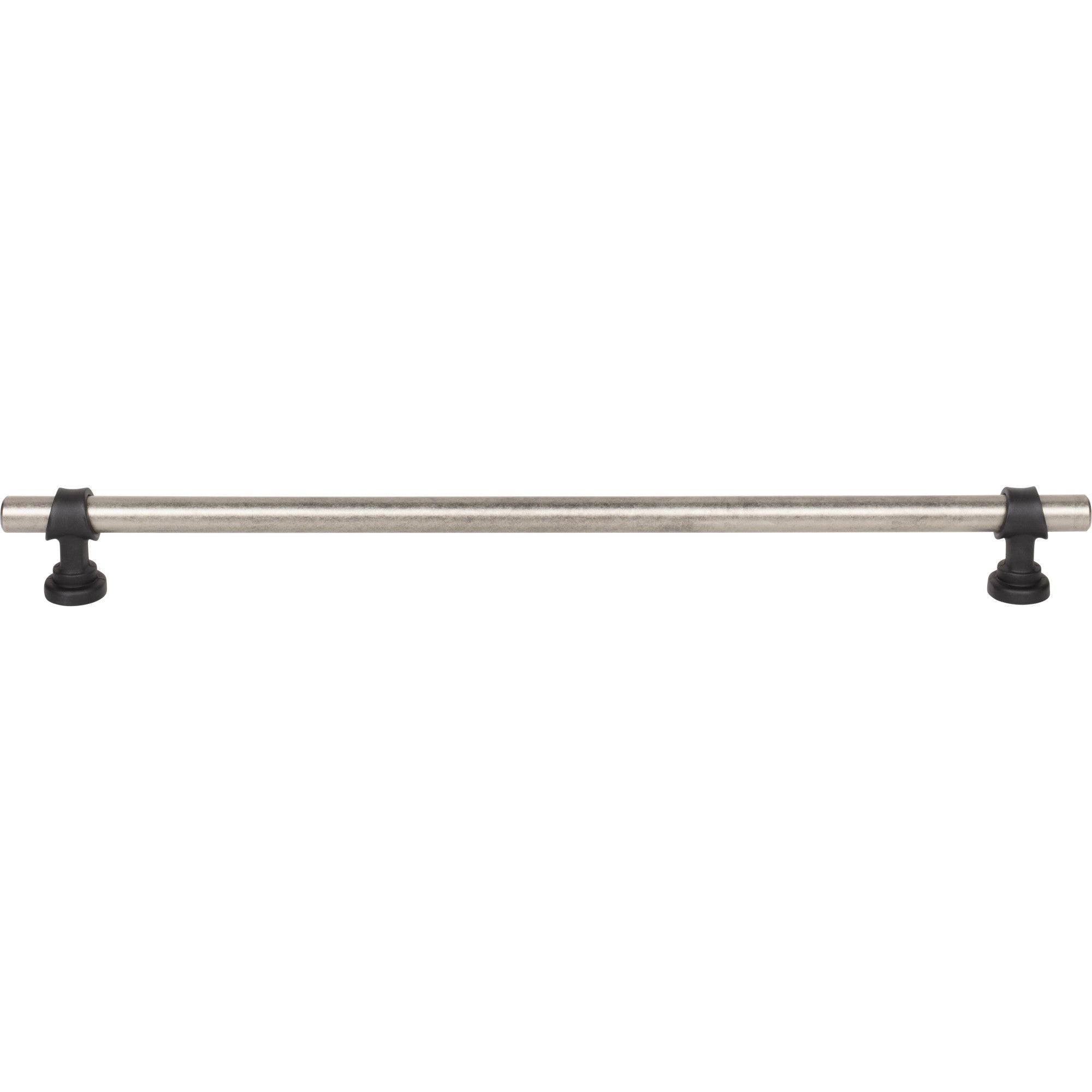 Worldwide Flooring Design Center Bit Pull 12 Inch (c-c) Pewter Antique and Flat Black Bit Pull 12 Inch (c-c) Pewter Antique and Flat Black Top Knobs Decorative Hardware