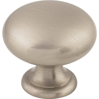Worldwide Flooring Design Center Mushroom Knob 1 1/4 Inch Brushed Satin Nickel Mushroom Knob 1 1/4 Inch Brushed Satin Nickel Top Knobs Decorative Hardware