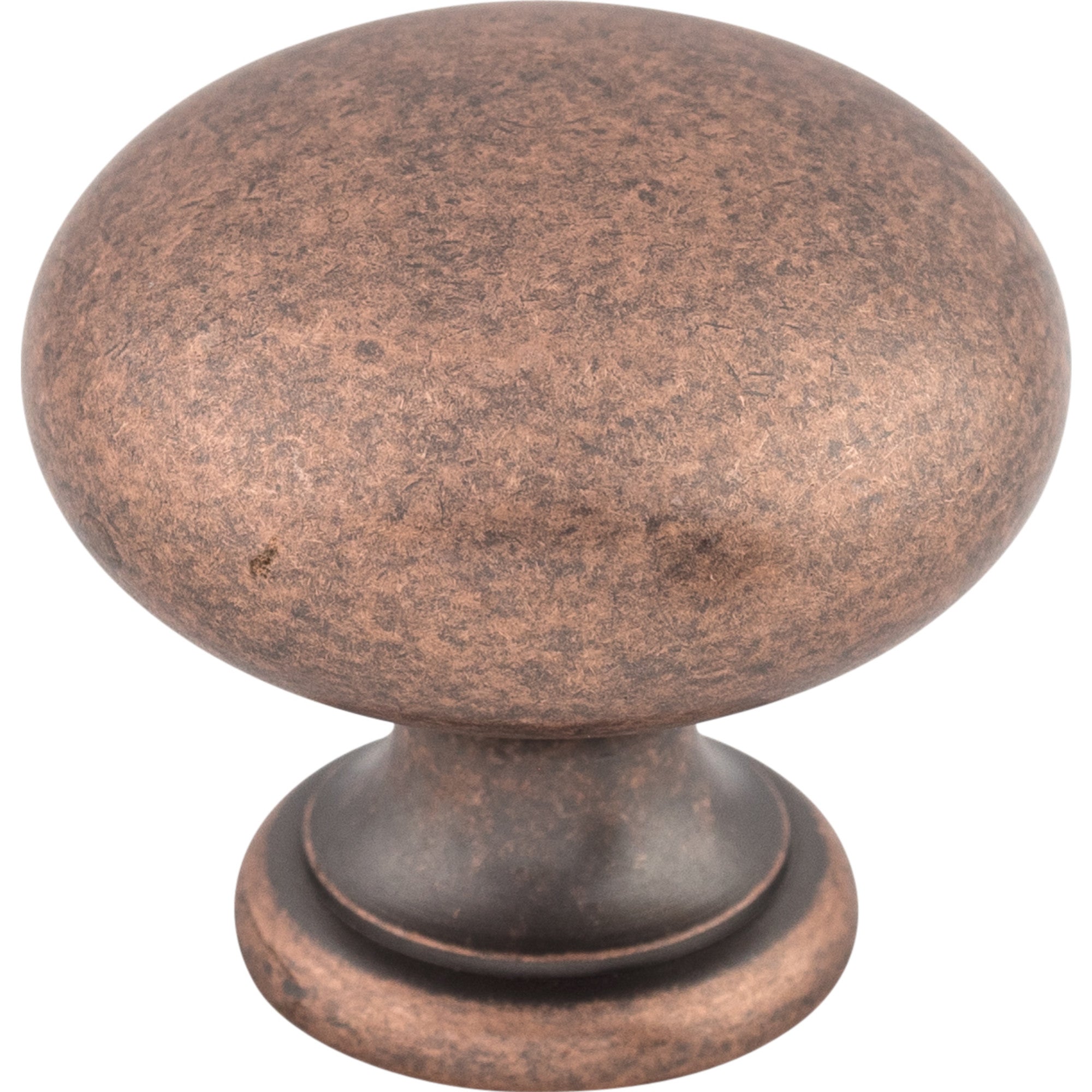 Worldwide Flooring Design Center Mushroom Knob 1 1/4 Inch Antique Copper Mushroom Knob 1 1/4 Inch Antique Copper Top Knobs Decorative Hardware