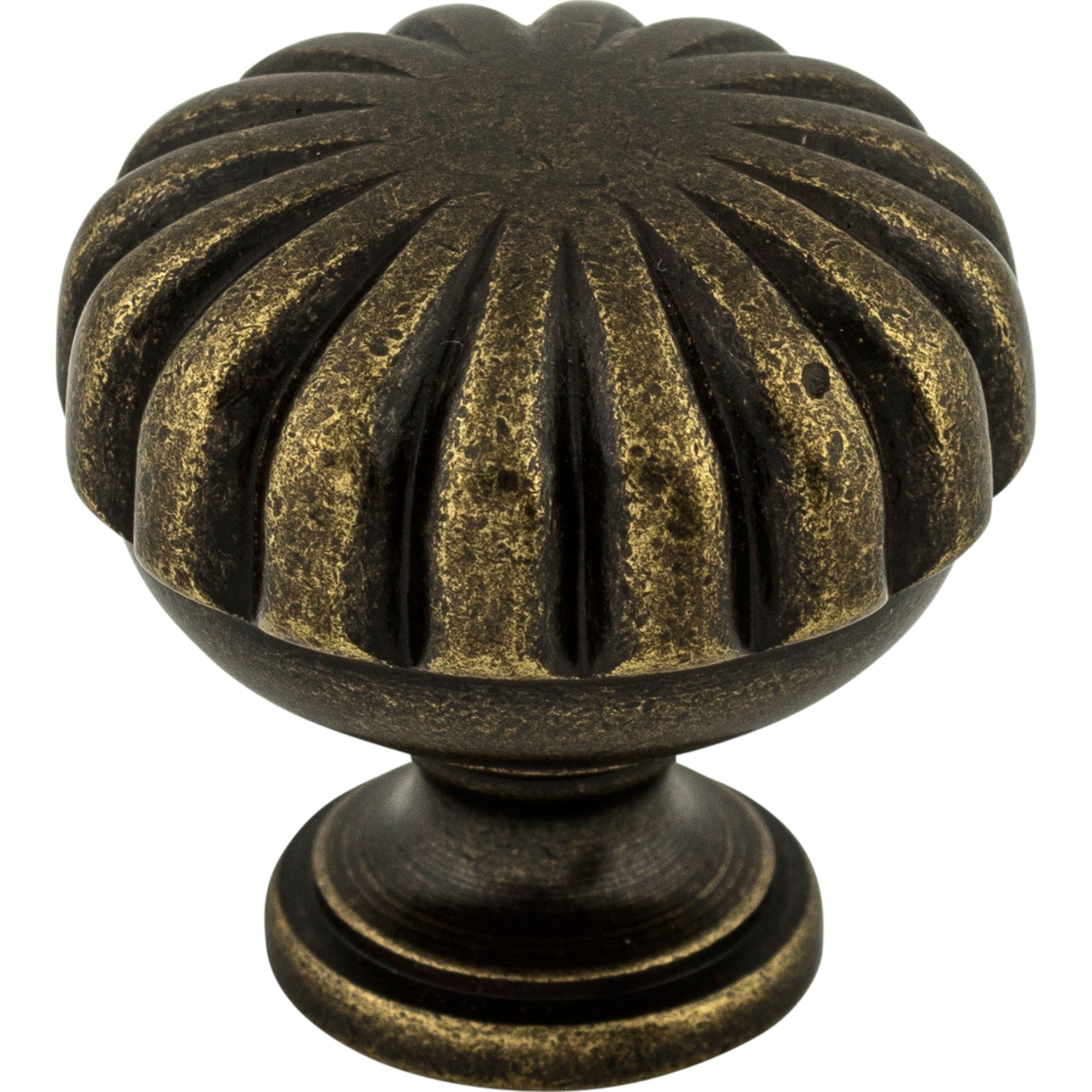 Worldwide Flooring Design Center Melon Knob 1 1/4 Inch German Bronze Melon Knob 1 1/4 Inch German Bronze Top Knobs Decorative Hardware