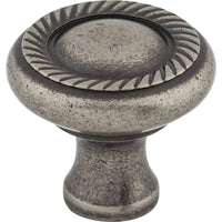 Worldwide Flooring Design Center Swirl Cut Knob 1 1/4 Inch Pewter Antique Swirl Cut Knob 1 1/4 Inch Pewter Antique Top Knobs Decorative Hardware