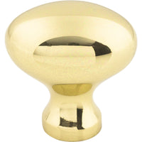Worldwide Flooring Design Center Egg Knob 1 1/4 Inch Polished Brass Egg Knob 1 1/4 Inch Polished Brass Top Knobs Decorative Hardware