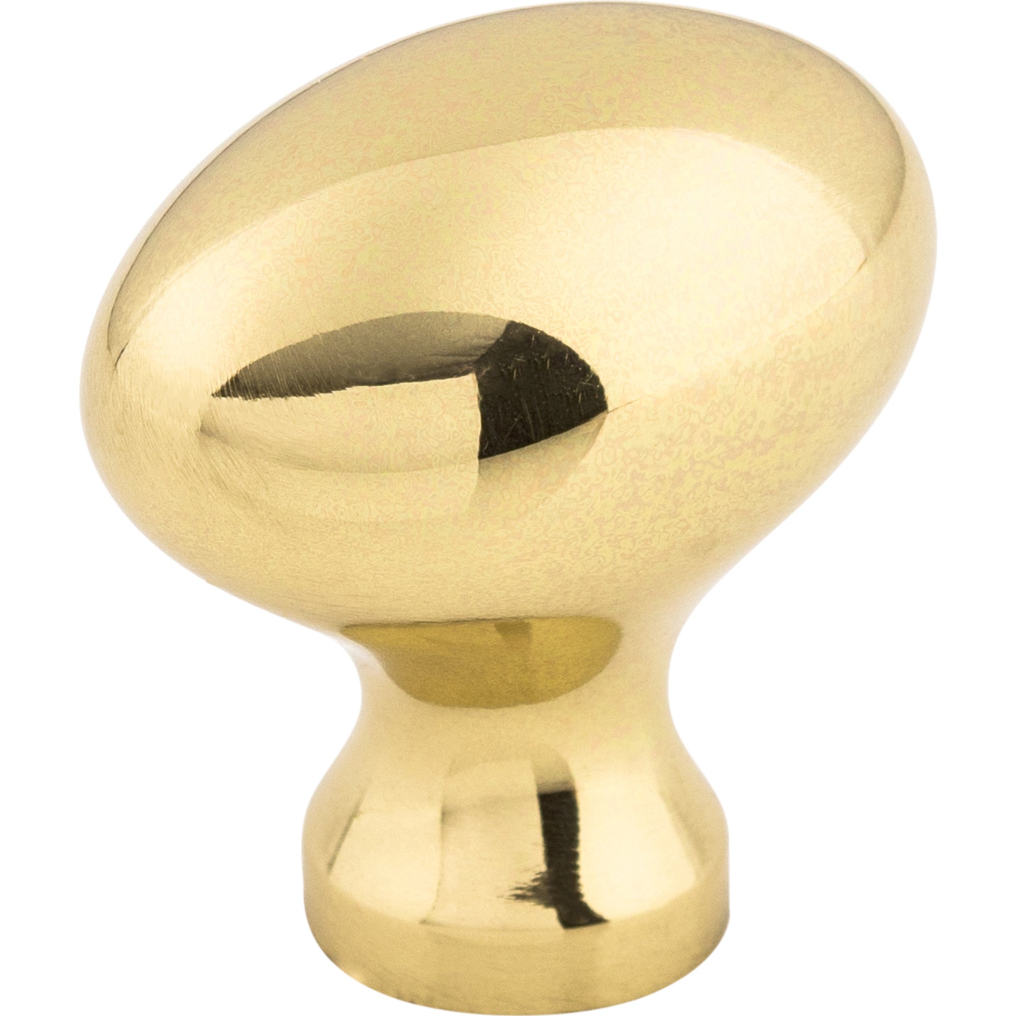 Worldwide Flooring Design Center Egg Knob 1 1/4 Inch Polished Brass Egg Knob 1 1/4 Inch Polished Brass Top Knobs Decorative Hardware
