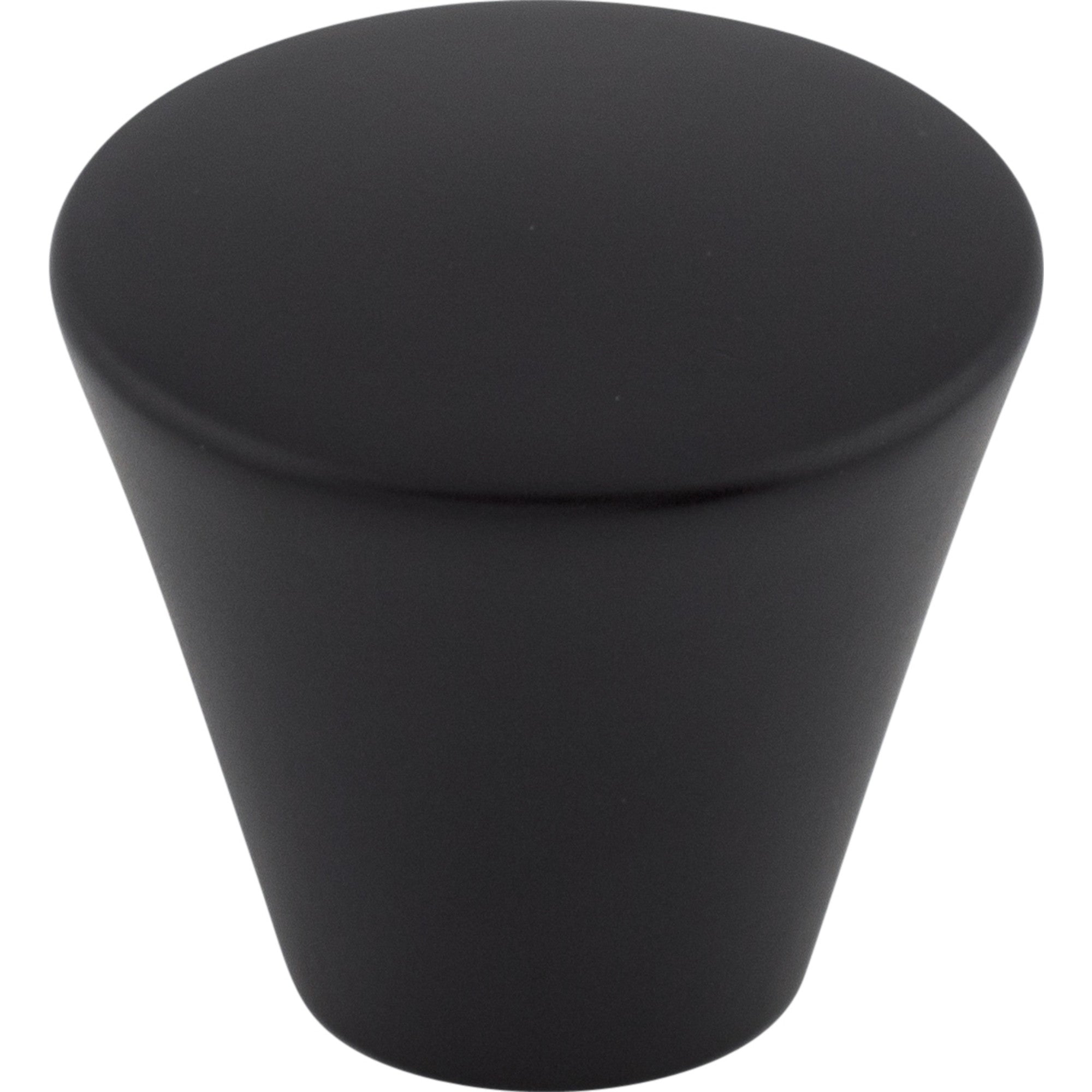 Worldwide Flooring Design Center Cone Knob 1 1/16 Inch Flat Black Cone Knob 1 1/16 Inch Flat Black Top Knobs Decorative Hardware