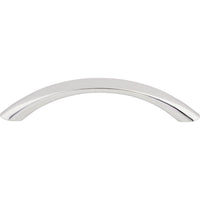 Worldwide Flooring Design Center Nouveau Bow Pull 3 3/4 Inch (c-c) Polished Chrome Nouveau Bow Pull 3 3/4 Inch (c-c) Polished Chrome Top Knobs Decorative Hardware