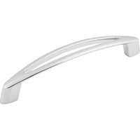 Worldwide Flooring Design Center Verona Pull 5 1/16 Inch (c-c) Polished Chrome Verona Pull 5 1/16 Inch (c-c) Polished Chrome Top Knobs Decorative Hardware