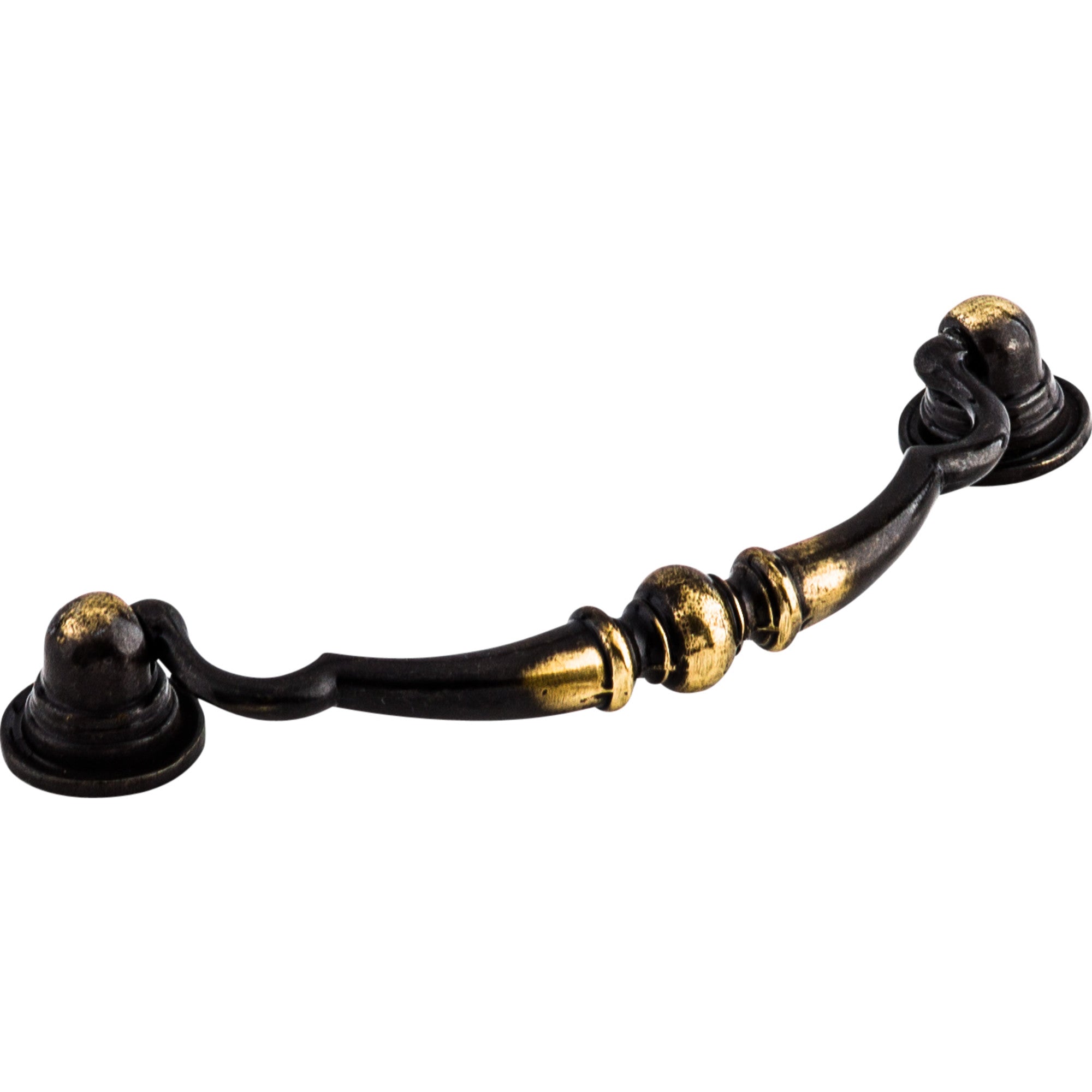 Worldwide Flooring Design Center Oxford Pull 3 3/4 Inch (c-c) Dark Antique Brass Oxford Pull 3 3/4 Inch (c-c) Dark Antique Brass Top Knobs Decorative Hardware