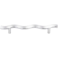 Worldwide Flooring Design Center Wave Pull 5 1/16 Inch (c-c) Polished Chrome Wave Pull 5 1/16 Inch (c-c) Polished Chrome Top Knobs Decorative Hardware