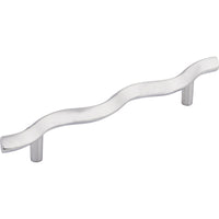 Worldwide Flooring Design Center Wave Pull 5 1/16 Inch (c-c) Polished Chrome Wave Pull 5 1/16 Inch (c-c) Polished Chrome Top Knobs Decorative Hardware