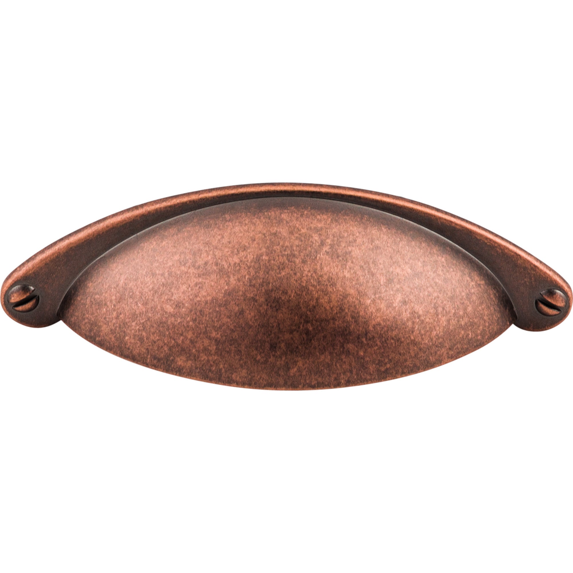 Worldwide Flooring Design Center Arendal Cup Pull 2 1/2 Inch (c-c) Antique Copper Arendal Cup Pull 2 1/2 Inch (c-c) Antique Copper Top Knobs Decorative Hardware