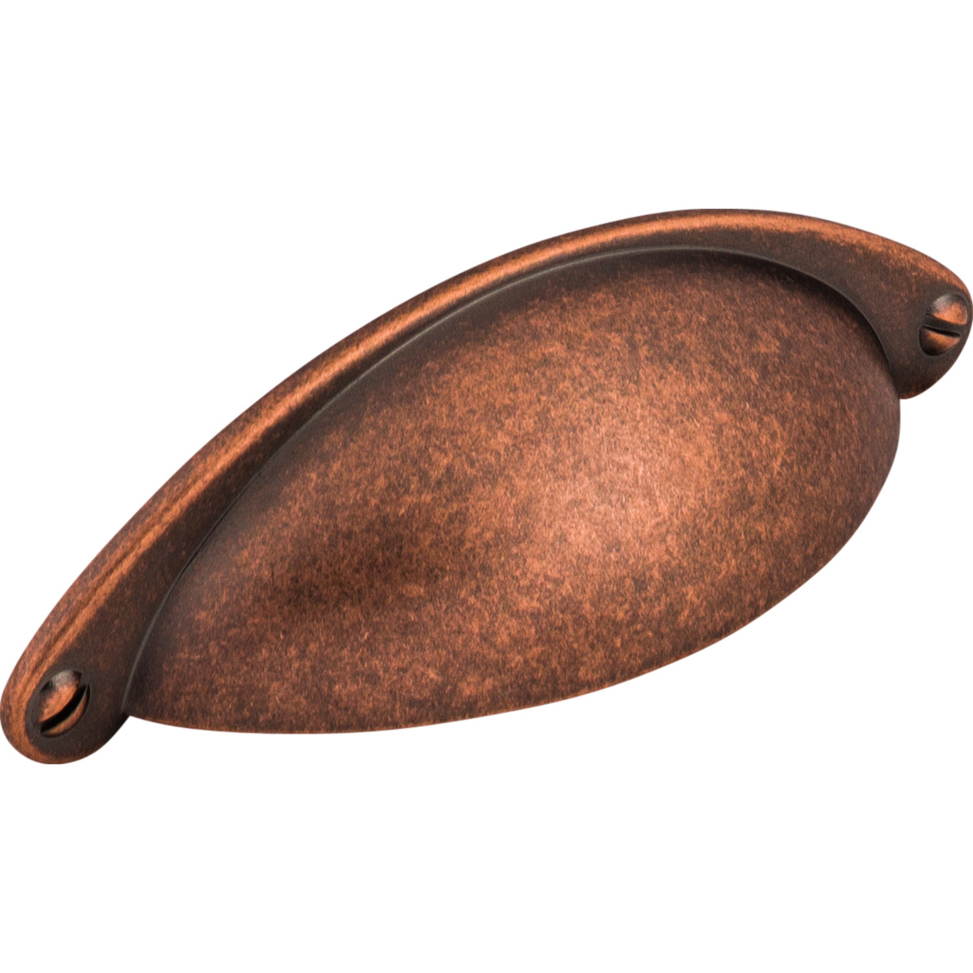 Worldwide Flooring Design Center Arendal Cup Pull 2 1/2 Inch (c-c) Antique Copper Arendal Cup Pull 2 1/2 Inch (c-c) Antique Copper Top Knobs Decorative Hardware