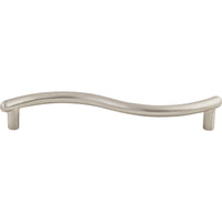 Worldwide Flooring Design Center Spiral Pull 5 1/16 Inch (c-c) Brushed Satin Nickel Spiral Pull 5 1/16 Inch (c-c) Brushed Satin Nickel Top Knobs Decorative Hardware