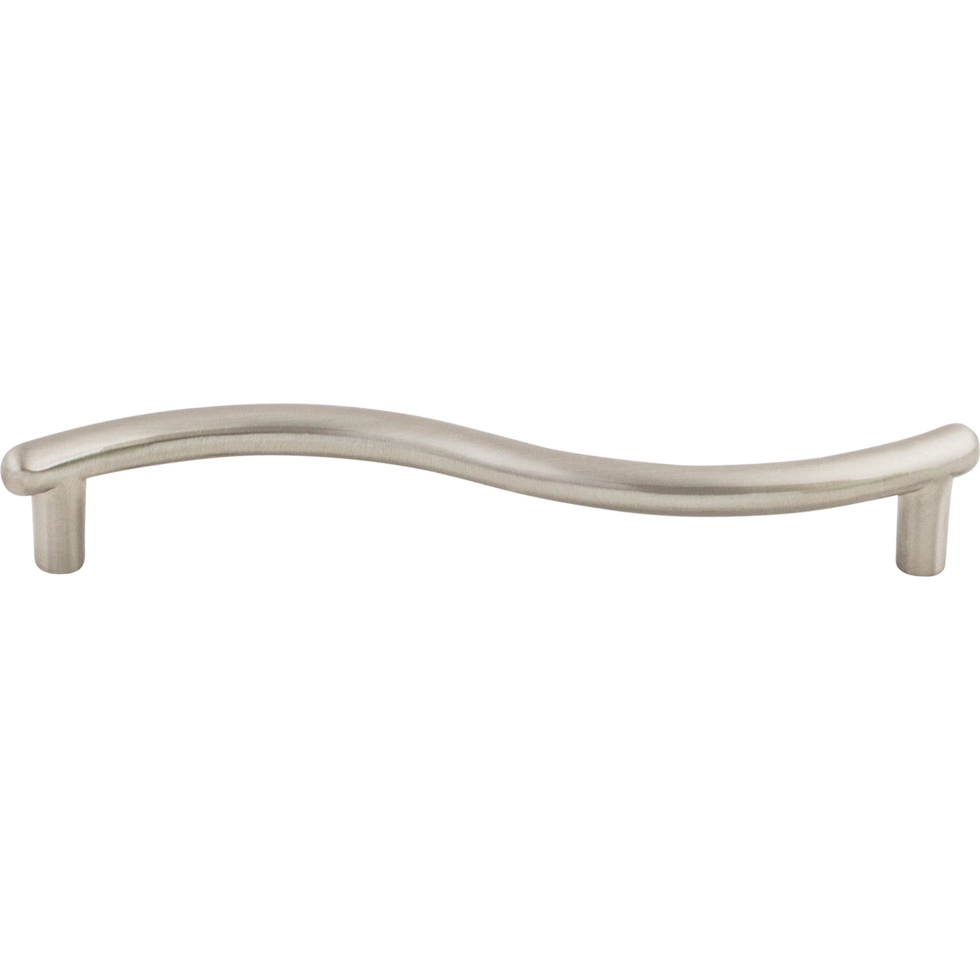Worldwide Flooring Design Center Spiral Pull 5 1/16 Inch (c-c) Brushed Satin Nickel Spiral Pull 5 1/16 Inch (c-c) Brushed Satin Nickel Top Knobs Decorative Hardware