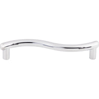 Worldwide Flooring Design Center Spiral Pull 3 3/4 Inch (c-c) Polished Chrome Spiral Pull 3 3/4 Inch (c-c) Polished Chrome Top Knobs Decorative Hardware