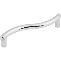 Worldwide Flooring Design Center Spiral Pull 3 3/4 Inch (c-c) Polished Chrome Spiral Pull 3 3/4 Inch (c-c) Polished Chrome Top Knobs Decorative Hardware