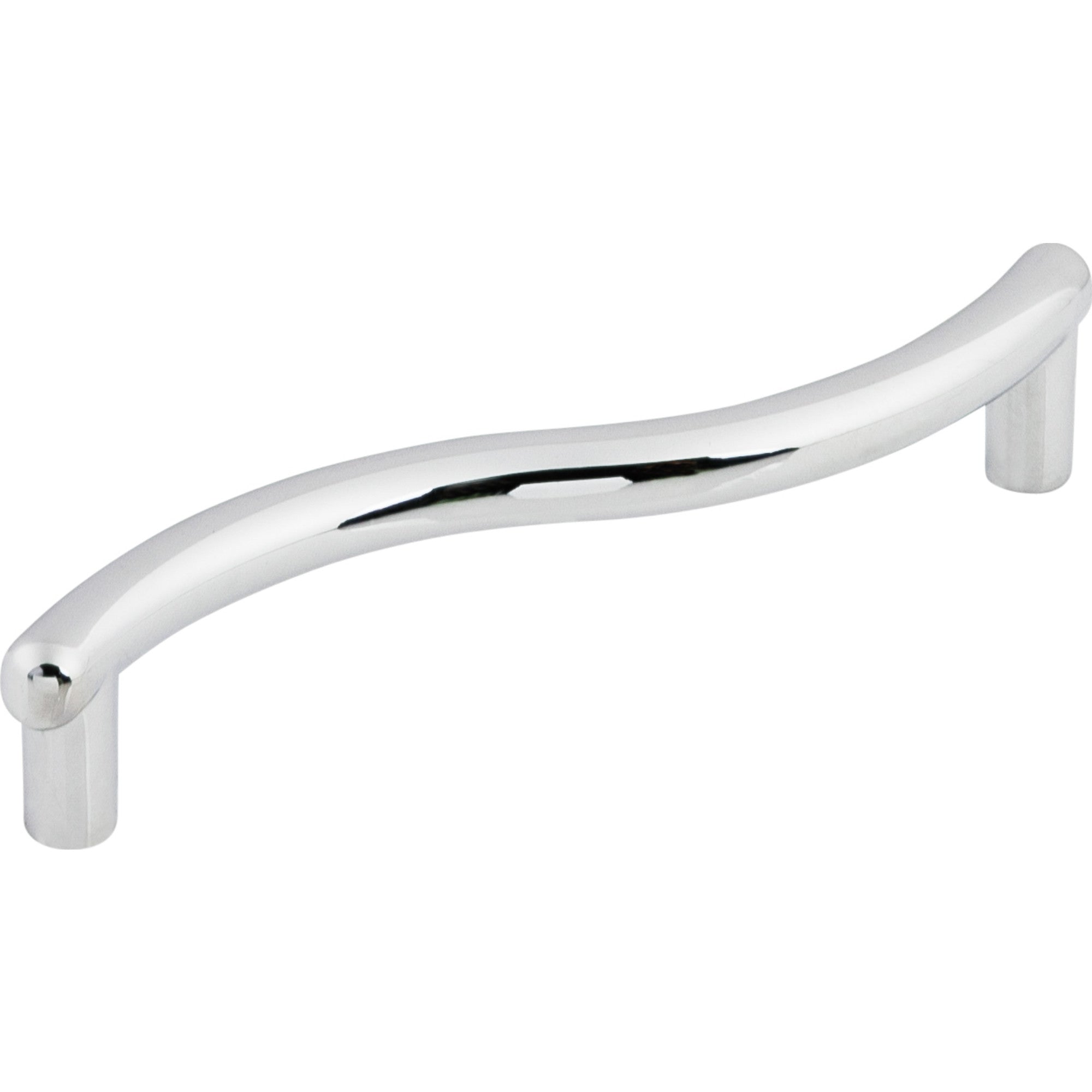 Worldwide Flooring Design Center Spiral Pull 3 3/4 Inch (c-c) Polished Chrome Spiral Pull 3 3/4 Inch (c-c) Polished Chrome Top Knobs Decorative Hardware
