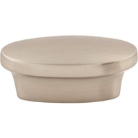 Worldwide Flooring Design Center Oval Pull 5/8 Inch (c-c) Brushed Satin Nickel Oval Pull 5/8 Inch (c-c) Brushed Satin Nickel Top Knobs Decorative Hardware