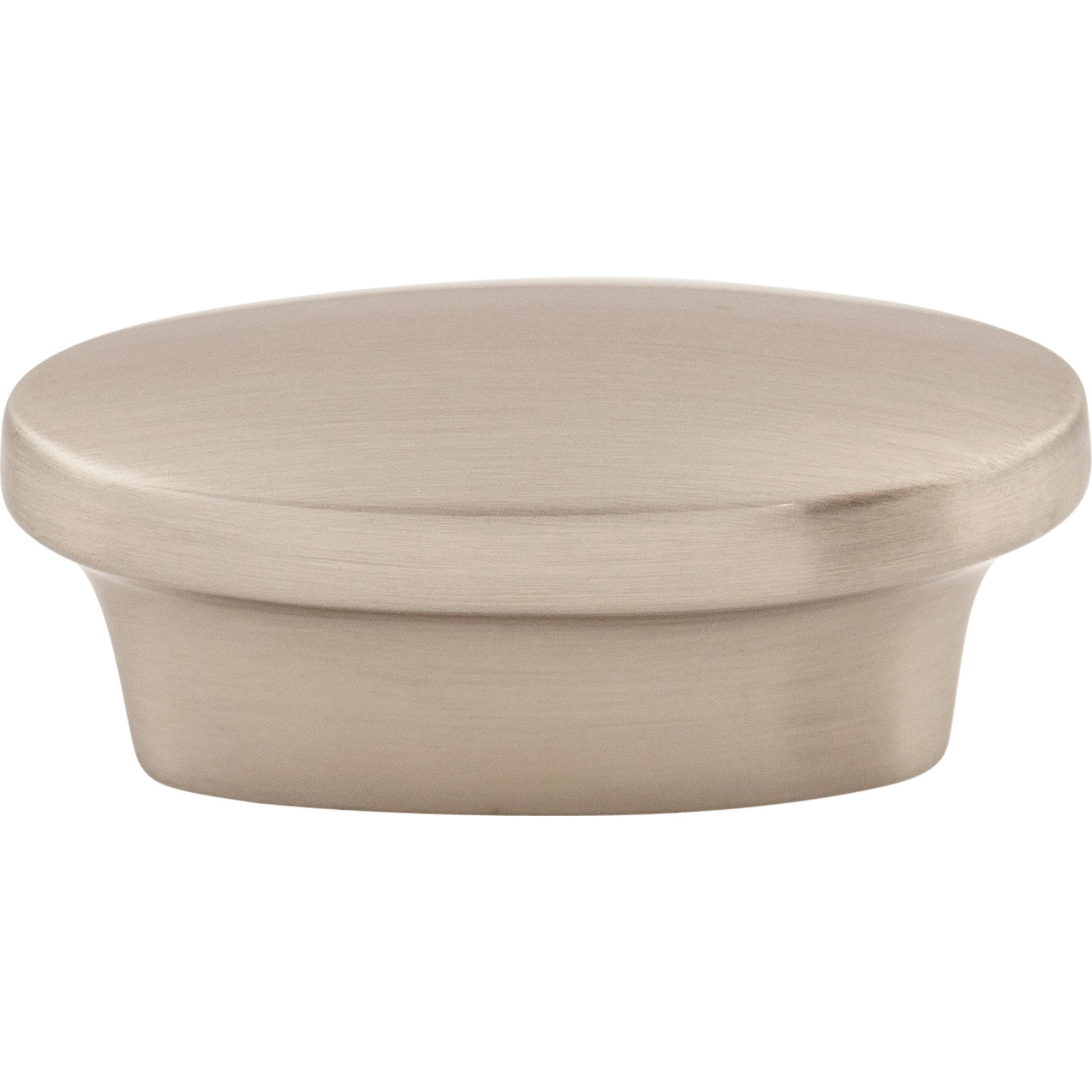 Worldwide Flooring Design Center Oval Pull 5/8 Inch (c-c) Brushed Satin Nickel Oval Pull 5/8 Inch (c-c) Brushed Satin Nickel Top Knobs Decorative Hardware