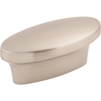 Worldwide Flooring Design Center Oval Pull 5/8 Inch (c-c) Brushed Satin Nickel Oval Pull 5/8 Inch (c-c) Brushed Satin Nickel Top Knobs Decorative Hardware