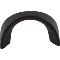 Worldwide Flooring Design Center Crescent U-Pull 1 1/4 Inch (c-c) Flat Black Crescent U-Pull 1 1/4 Inch (c-c) Flat Black Top Knobs Decorative Hardware