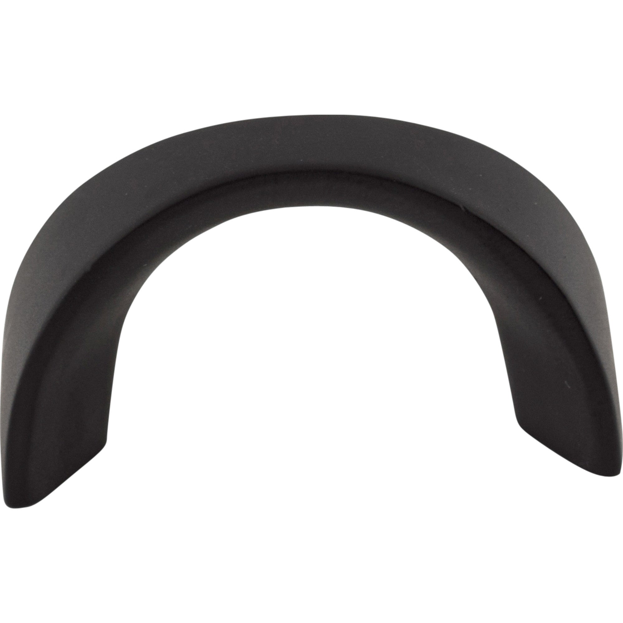 Worldwide Flooring Design Center Crescent U-Pull 1 1/4 Inch (c-c) Flat Black Crescent U-Pull 1 1/4 Inch (c-c) Flat Black Top Knobs Decorative Hardware