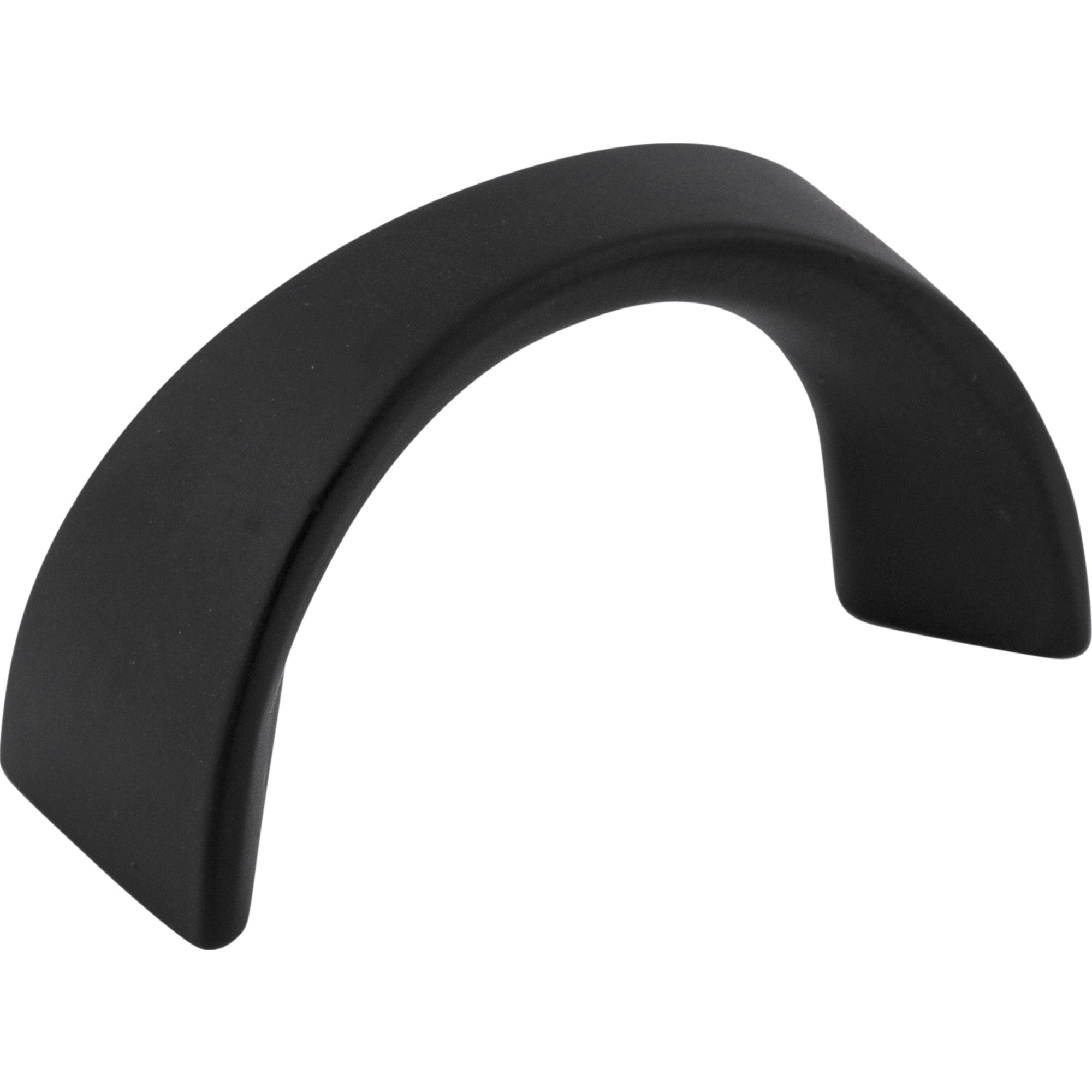 Worldwide Flooring Design Center Crescent U-Pull 1 1/4 Inch (c-c) Flat Black Crescent U-Pull 1 1/4 Inch (c-c) Flat Black Top Knobs Decorative Hardware