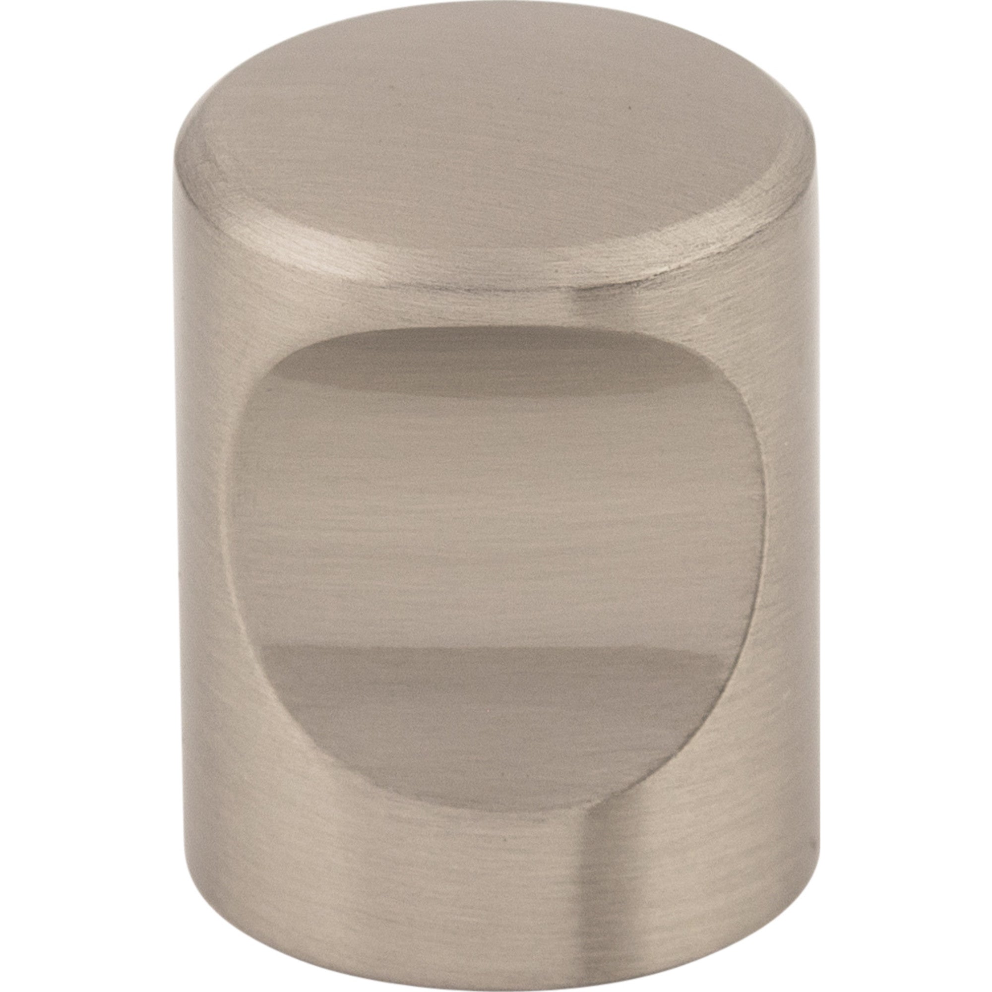 Worldwide Flooring Design Center Nouveau Indent Knob 3/4 Inch Brushed Satin Nickel Nouveau Indent Knob 3/4 Inch Brushed Satin Nickel Top Knobs Decorative Hardware