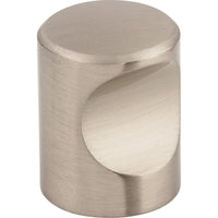 Worldwide Flooring Design Center Nouveau Indent Knob 3/4 Inch Brushed Satin Nickel Nouveau Indent Knob 3/4 Inch Brushed Satin Nickel Top Knobs Decorative Hardware