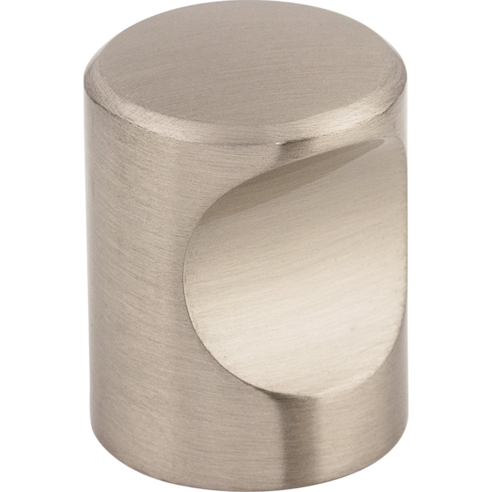 Worldwide Flooring Design Center Nouveau Indent Knob 3/4 Inch Brushed Satin Nickel Nouveau Indent Knob 3/4 Inch Brushed Satin Nickel Top Knobs Decorative Hardware