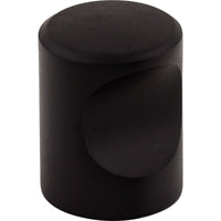Worldwide Flooring Design Center Nouveau Indent Knob 3/4 Inch Flat Black Nouveau Indent Knob 3/4 Inch Flat Black Top Knobs Decorative Hardware