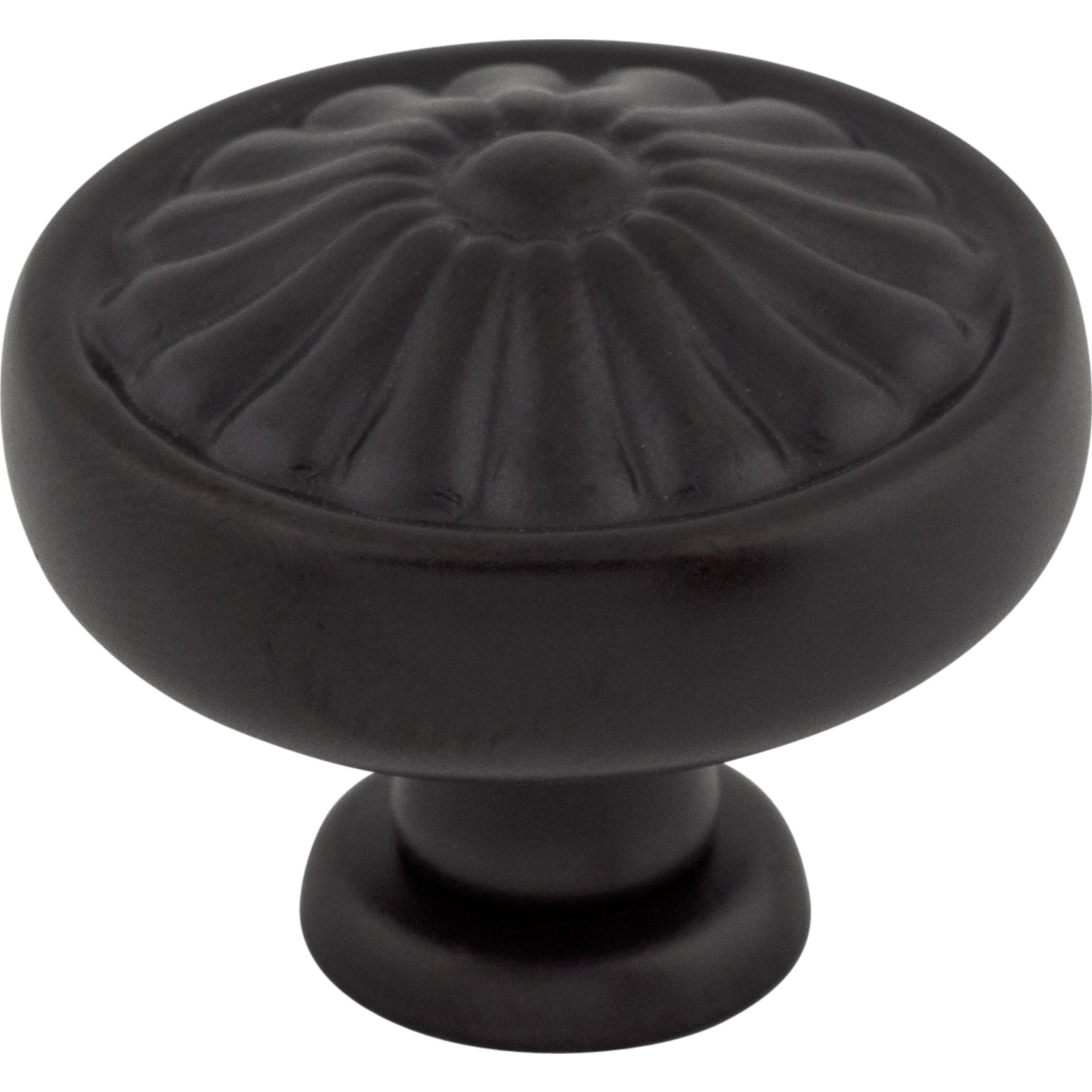 Worldwide Flooring Design Center Flower Knob 1 1/4 Inch Patina Black Flower Knob 1 1/4 Inch Patina Black Top Knobs Decorative Hardware
