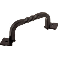 Worldwide Flooring Design Center Fixed Norman Crest Pull 4 Inch (c-c) Patina Black Fixed Norman Crest Pull 4 Inch (c-c) Patina Black Top Knobs Decorative Hardware